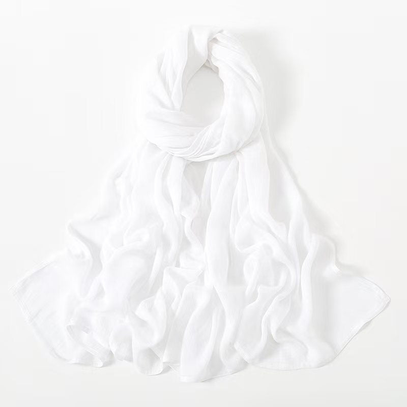 White Modal Hijab