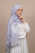 Purple Wavy Modal Hijab